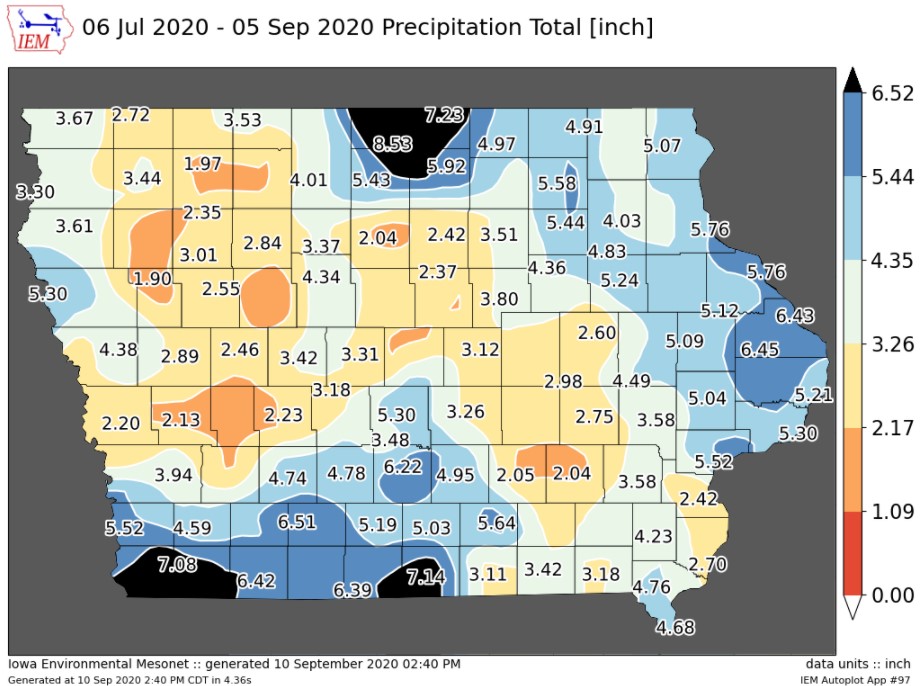 Rainfall since July