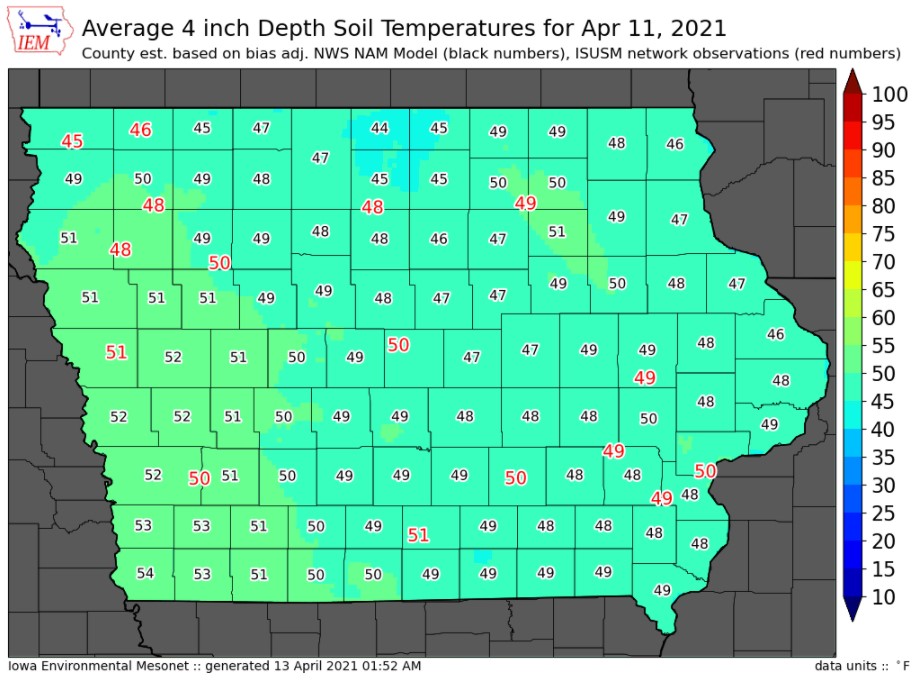 Soil Temps 4-11