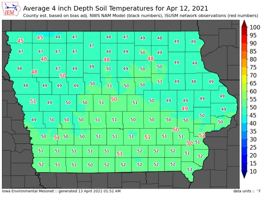 Soil Temps 4-12