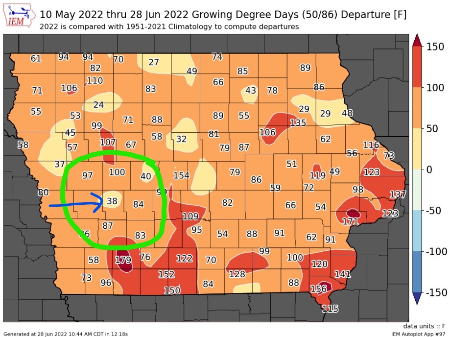 GDU Accumulation Map